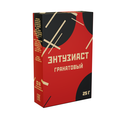 Табак для кальяна Энтузиаст Гранатовый (Фруктовый лед с Гранатом) 25 г