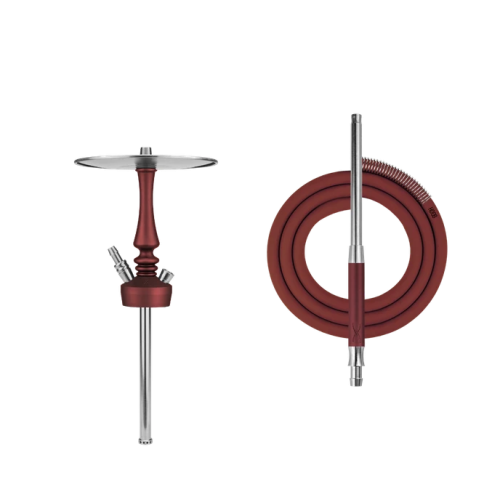 Кальян Hoob Mars Pro Mini Wine Red x Stainless Steel Кальян Hoob Mars Pro Mini Wine Red x Stainless Steel